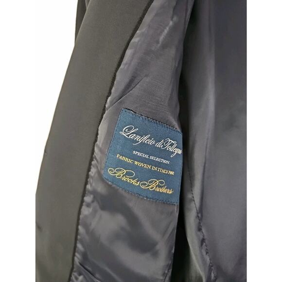 Brooks Brothers~Woman Size 0~ Midniht Blazer Wool Blend Linen Jacket Office Wear - Picture 15 of 16